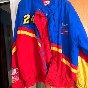 Champion Blue NASCAR Jacket with Jeff Gordon Embroidery